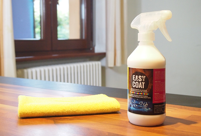EASY COAT water-based wood conditioner: video and backstage 1
