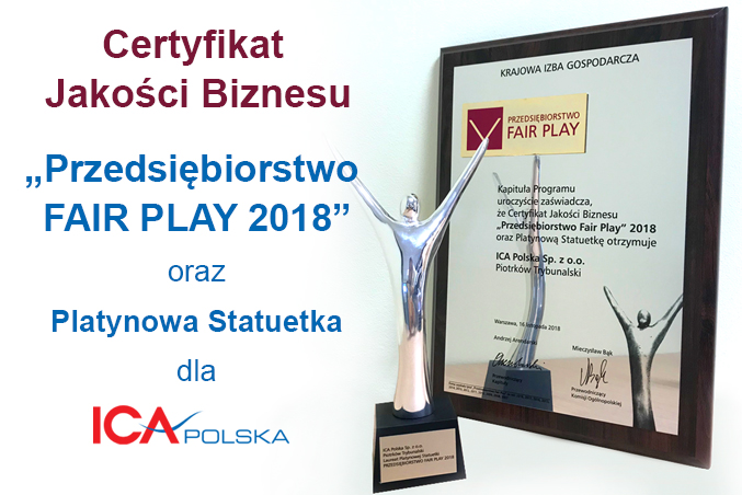 ICA POLSKA Przedsiębiorstwem Fair Play 1